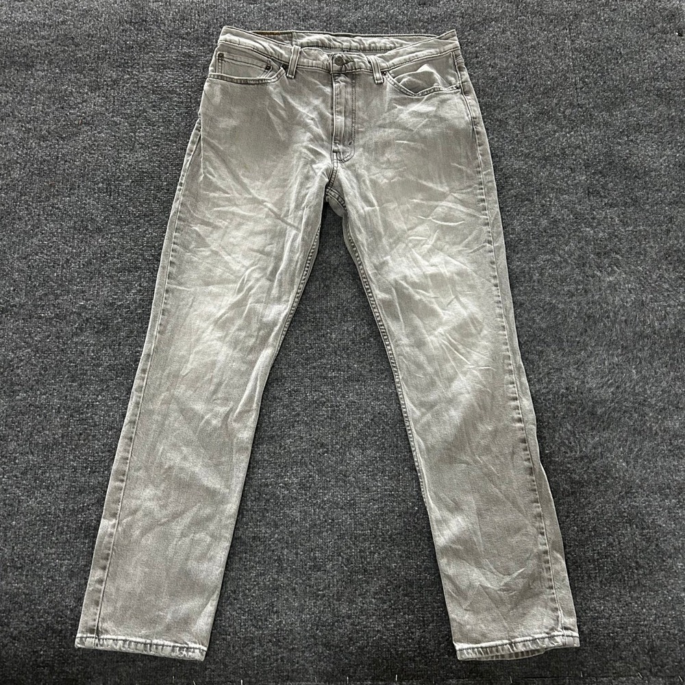 Levi's 511 Jeans Mens Size 36x32 Gray Slim Fit Lyocell Stretch Denim 04511-5863